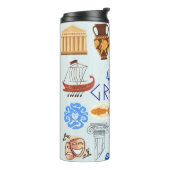 Griechenland Symbole für Reisende Thermosbecher (Nach links gedreht)