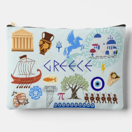 Griechenland Symbole für Reisende Zubehörtasche