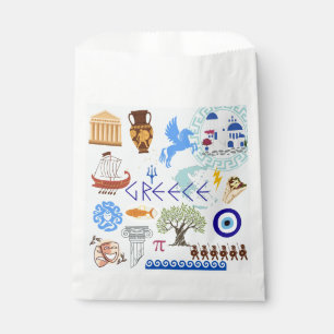 Griechenland Symbole Reise Liebhaber Geschenktütchen