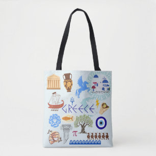 Griechenland Symbole Reise Liebhaber Tasche