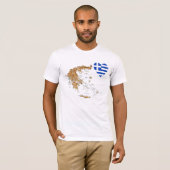 Griechenland - T - Shirt für Flaggen (Vorne ganz)