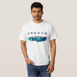 Griechenland-T-Shirt Skyline T-Shirt