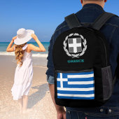 Griechenland-Tasche, griechische Flagge, Emblem /P Bedruckter Rucksack