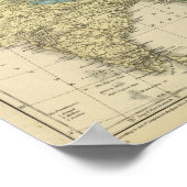 Griechenland, Türkei, Persien, Indien Poster (Ecke)