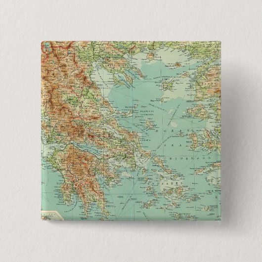 Griechenland und die Ägäis Button (Vorderseite)
