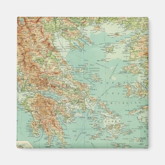 Griechenland und die Ägäis Magnet (Vorne)