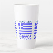 Griechenland und die griechische Flagge als blaue Milchtasse (Vorderseite)
