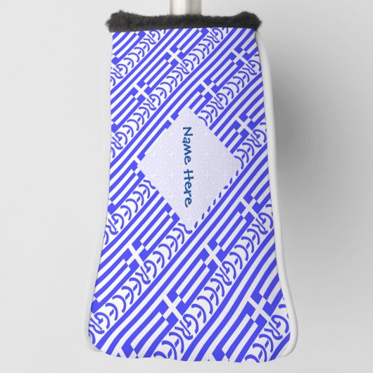 Griechenland und die griechische Flagge als Person Golf Headcover (Rotieren 90)