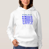 Griechenland und die griechische Flagge - Blaue Pe Hoodie (Vorderseite)