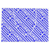 Griechenland und die griechische Flagge - Gezänkte Große Geschenktüte (Rückseite)