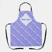 Griechenland und die griechische Flagge - Gezänkte Schürze (Vorderseite)