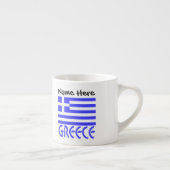 Griechenland und die griechische Flagge mit Ihrem Espressotasse (Rechts)