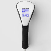 Griechenland und die griechische Flagge mit Ihrem  Golf Headcover (Vorderseite)