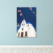 Griechenland und die griechische Insel Santorin St Leinwanddruck (Insitu (Holzboden))