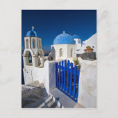Griechenland und die griechische Insel Santorin St Postkarte (Vorderseite)