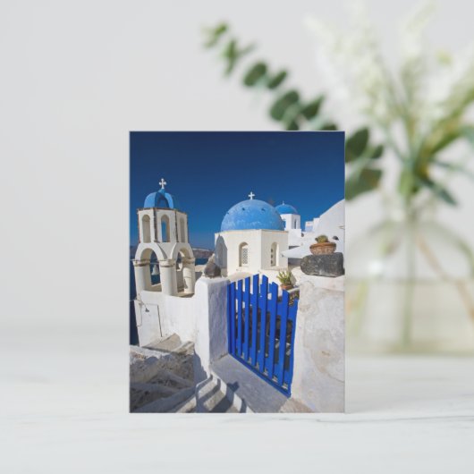 Griechenland und die griechische Insel Santorin St Postkarte (Stehend Vorderseite)