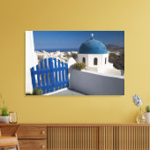 Griechenland und die griechische Insel Santorini a Leinwanddruck (Insitu (Wohnzimmer))