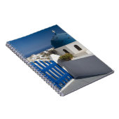 Griechenland und die griechische Insel Santorini a Notizblock (Rechte Seite)