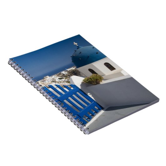 Griechenland und die griechische Insel Santorini a Notizblock (Rechte Seite)