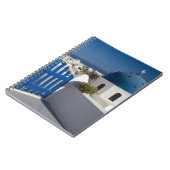 Griechenland und die griechische Insel Santorini a Notizblock (Linke Seite)