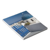 Griechenland und die griechische Insel Santorini a Notizblock (angewinkelt)