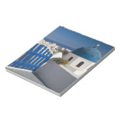Griechenland und die griechische Insel Santorini a Notizblock (Rotiert)