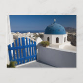 Griechenland und die griechische Insel Santorini a Postkarte (Vorderseite)