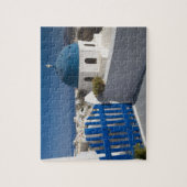 Griechenland und die griechische Insel Santorini a Puzzle (Vertikal)