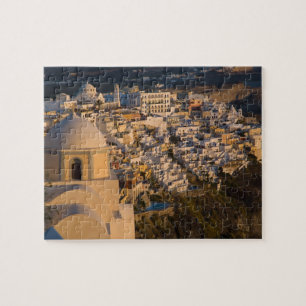 Griechenland und die griechische Insel Santorini Puzzle