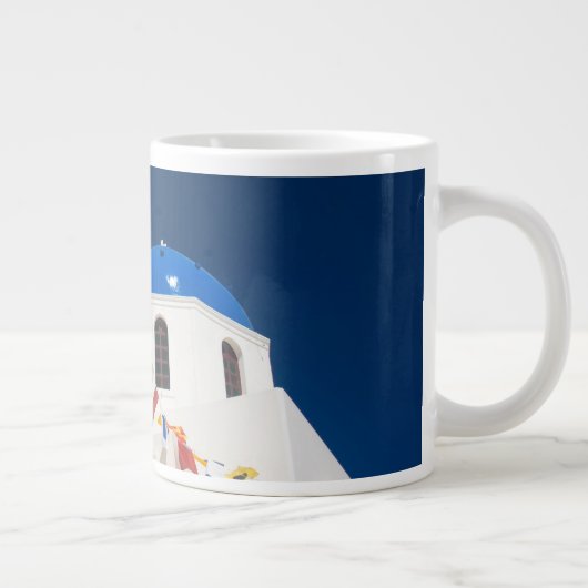 Griechenland und die griechische Insel Santorini S Jumbo-Tasse (Rechts)