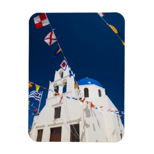 Griechenland und die griechische Insel Santorini S Magnet