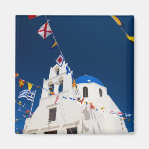 Griechenland und die griechische Insel Santorini S Magnet