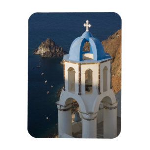 Griechenland und die griechische Insel Santorini S Magnet