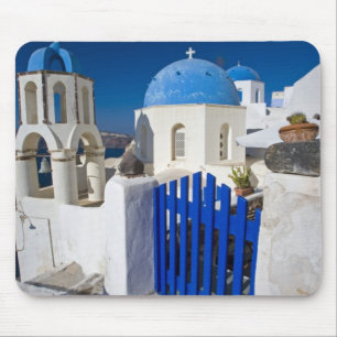 Griechenland und die griechische Insel Santorini S Mousepad