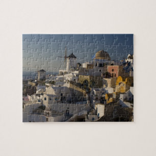 Griechenland und die griechische Insel Santorini S Puzzle