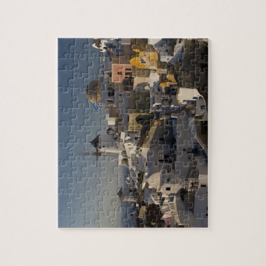 Griechenland und die griechische Insel Santorini S Puzzle (Vertikal)