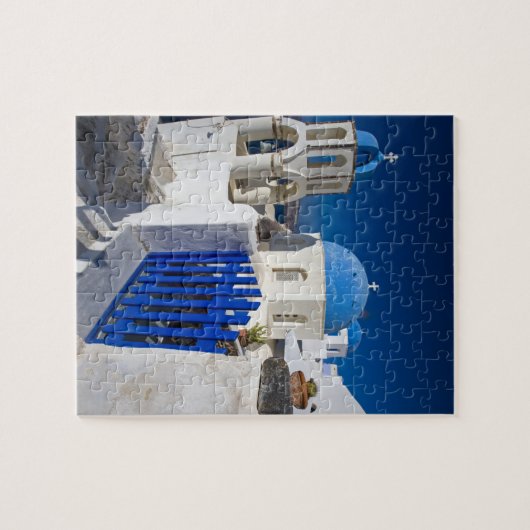 Griechenland und die griechische Insel Santorini S Puzzle (Horizontal)