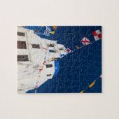 Griechenland und die griechische Insel Santorini S Puzzle (Horizontal)