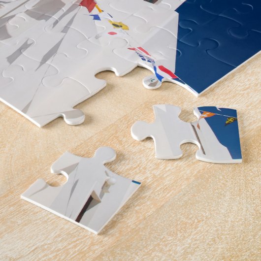 Griechenland und die griechische Insel Santorini S Puzzle (Seite)