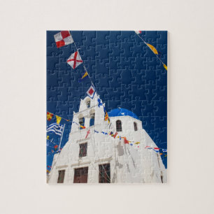 Griechenland und die griechische Insel Santorini S Puzzle