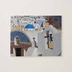 Griechenland und die griechische Insel Santorini S Puzzle
