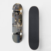 Griechenland und die griechische Insel Santorini S Skateboard (Vorderseite)