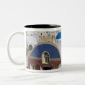 Griechenland und die griechische Insel Santorini S Zweifarbige Tasse (Links)