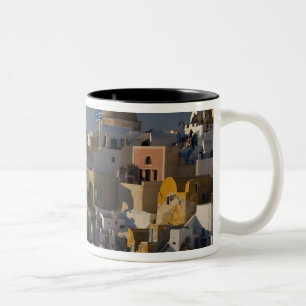 Griechenland und die griechische Insel Santorini S Zweifarbige Tasse