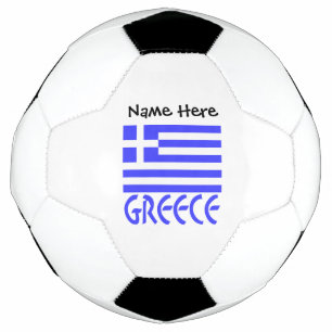 Griechenland und griechische Flagge personalisiert Fußball