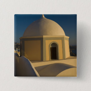 Griechenland und griechische Insel Santorin Stadt Button