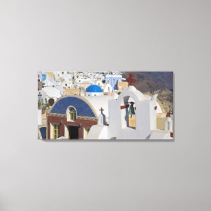 Griechenland und griechische Insel Santorin, Stadt Leinwanddruck