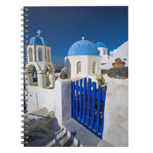 Griechenland und griechische Insel Santorin Stadt Notizblock
