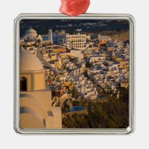 Griechenland und griechische Insel Santorin Stadt Ornament Aus Metall