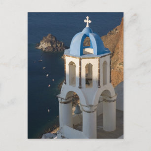 Griechenland und griechische Insel Santorin Stadt Postkarte